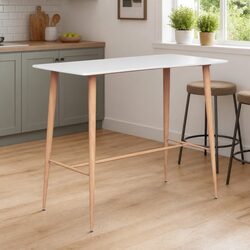 Elegant White Bar Table for Kitchen and Dining