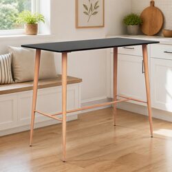Black Bar Table for Kitchen and Dining Areas