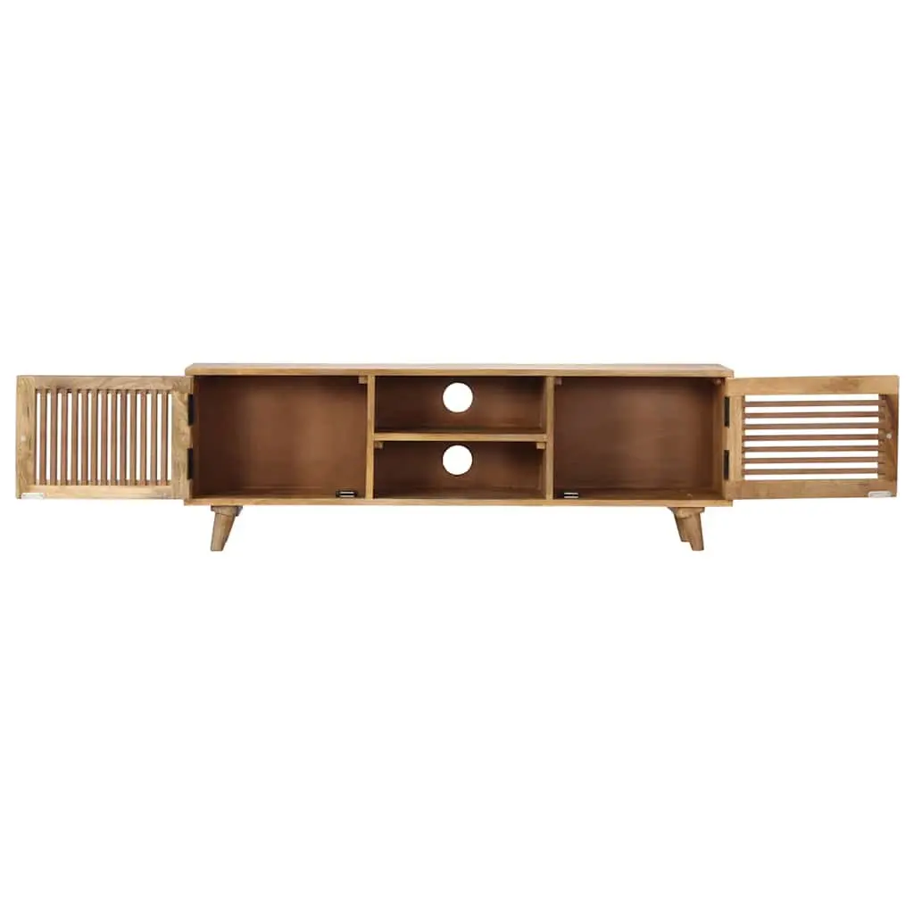 Solid Mango Wood TV Cabinet 120x30x40cm for Storage