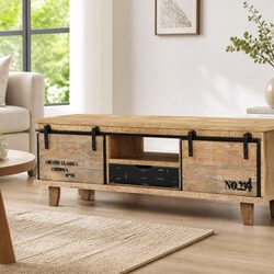 Brown Solid Mango Wood TV Cabinet 120x30x40 cm