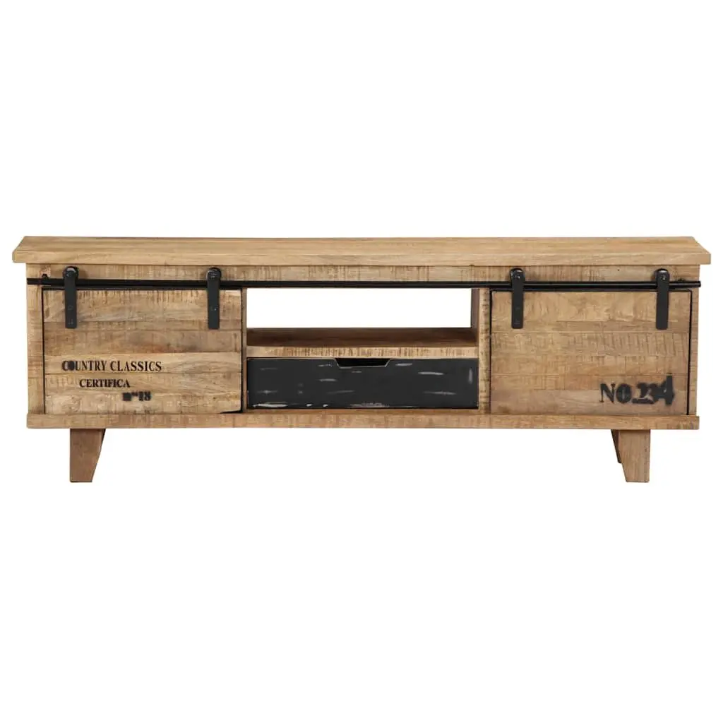 Brown Solid Mango Wood TV Cabinet 120x30x40 cm