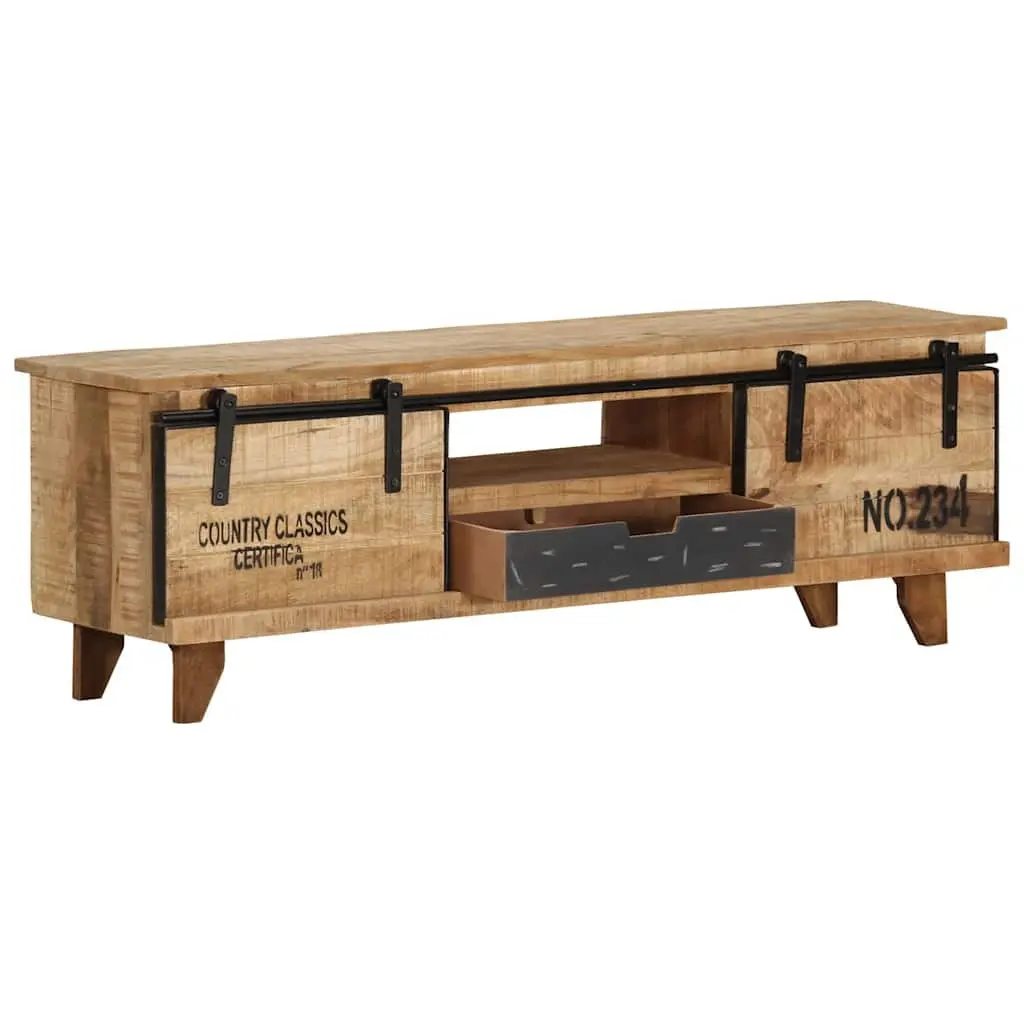 Brown Solid Mango Wood TV Cabinet 120x30x40 cm