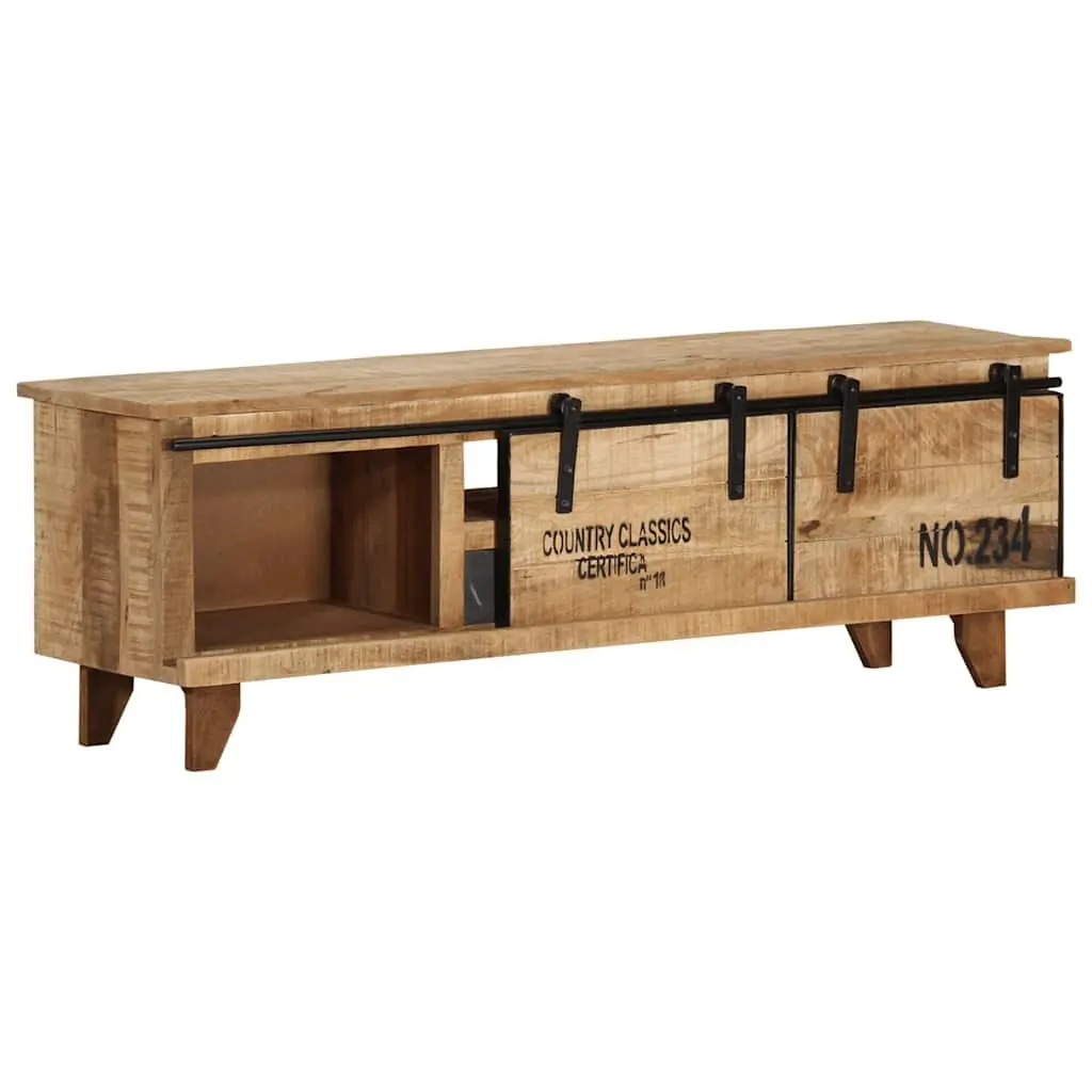 Brown Solid Mango Wood TV Cabinet 120x30x40 cm