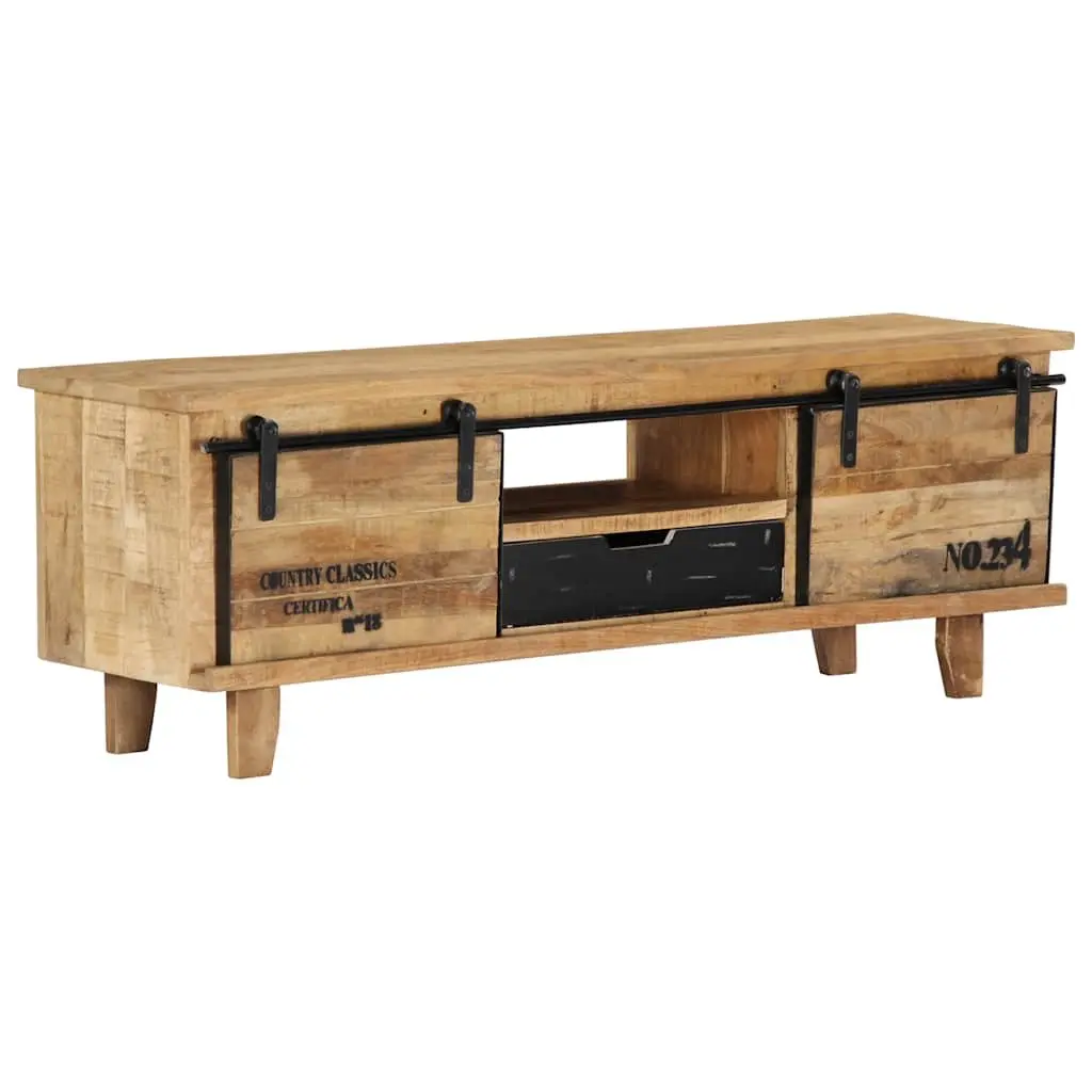 Brown Solid Mango Wood TV Cabinet 120x30x40 cm