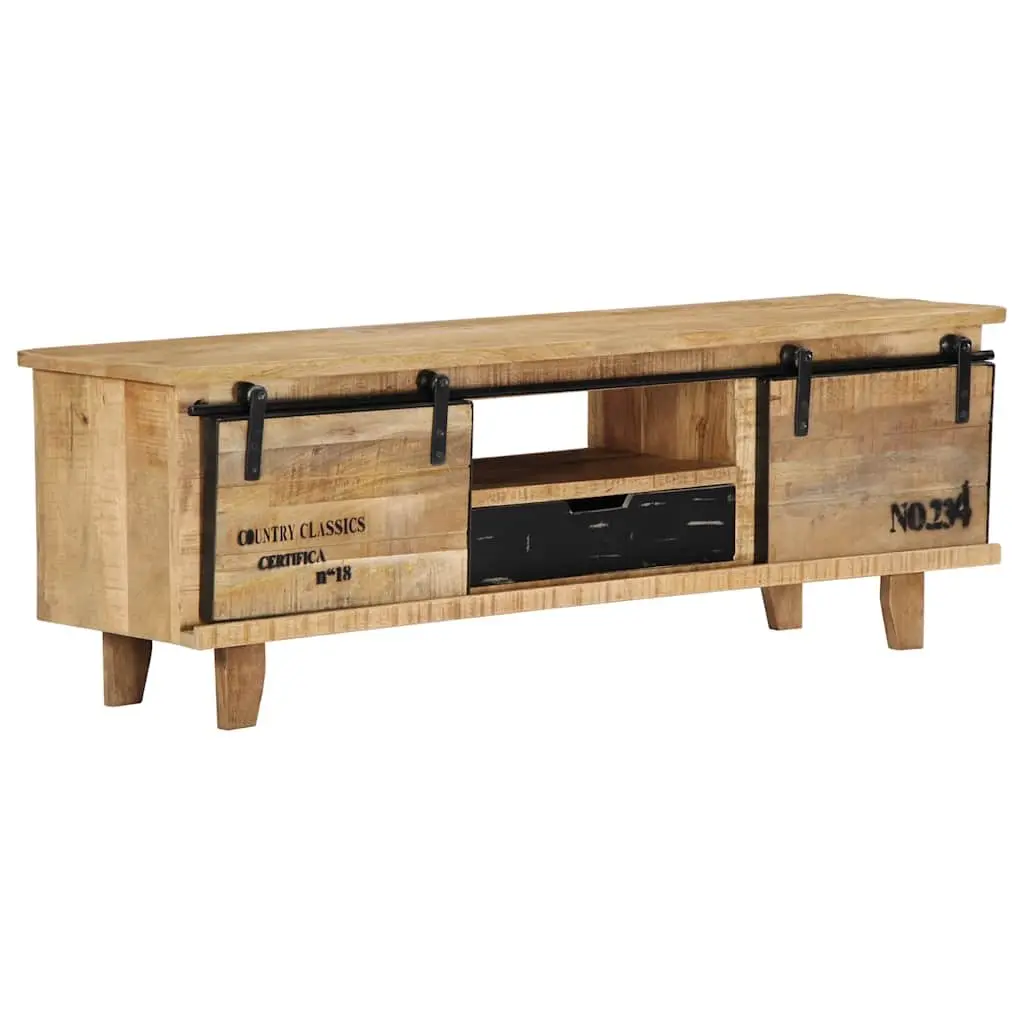 Brown Solid Mango Wood TV Cabinet 120x30x40 cm