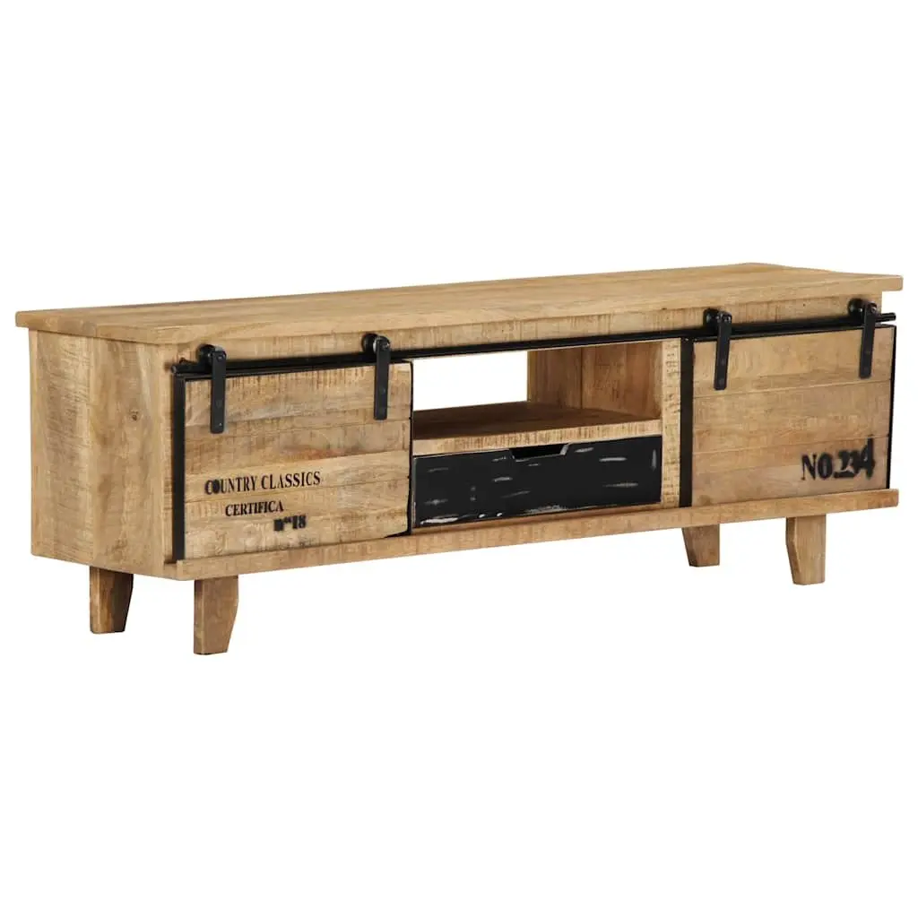 Brown Solid Mango Wood TV Cabinet 120x30x40 cm