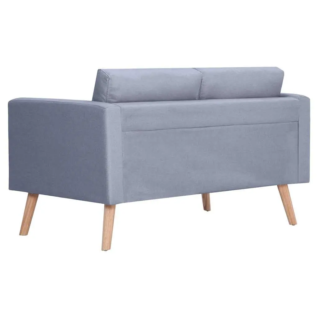 Grey Fabric Sofa Set Living Room 2-Seater 3-Seater Couch Thickly Padded Cushions