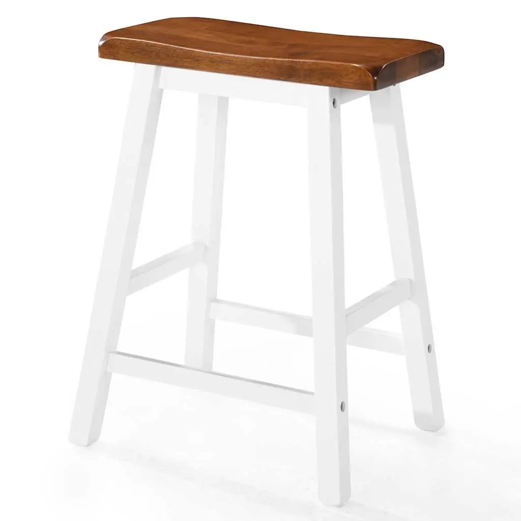 Bar Table and Stool Set Brown 5 Piece Solid Wood MDF Kitchen Dining Furniture