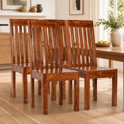 Modern Solid Wood Dining Chairs Set of 4