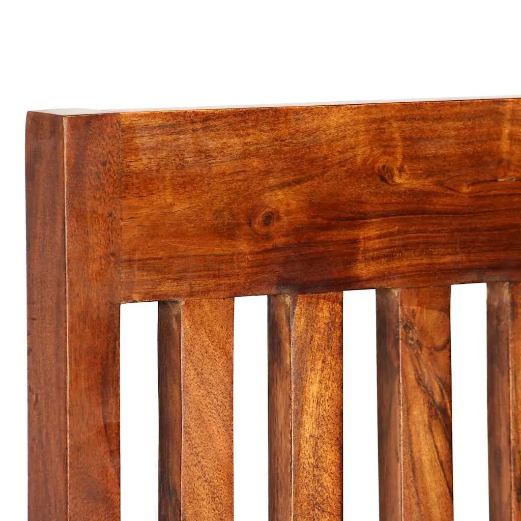 Dining Chairs Modern Brown Solid Wood 6 Piece Set