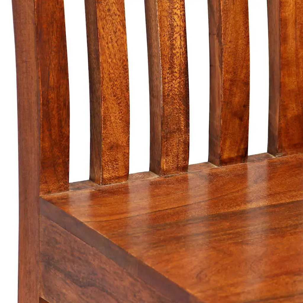 Dining Chairs Modern Brown Solid Wood 6 Piece Set