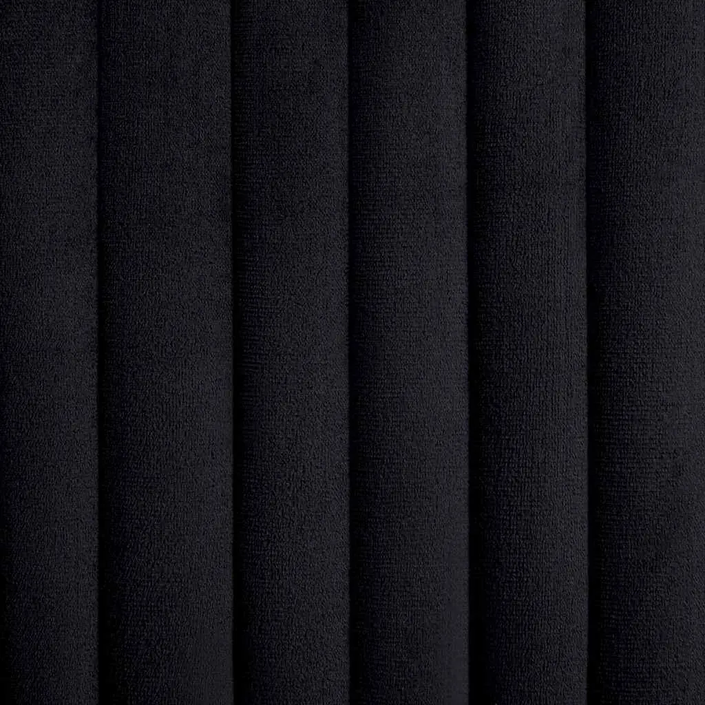 Dining Chairs Black Velvet Set of 6 Ergonomic Steel Legs
