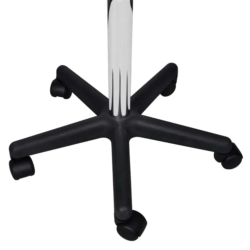 White Office Stools Set of 2 with Adjustable Height