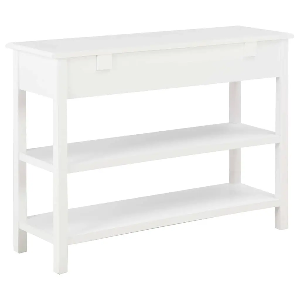 White Sideboard Storage Cabinet with Drawers