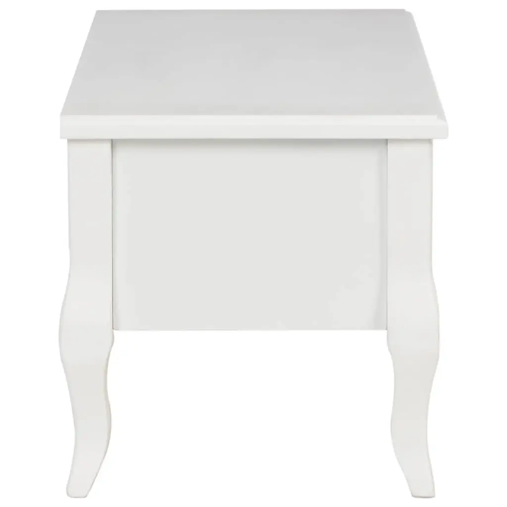 White TV Cabinet with 3 Drawers
