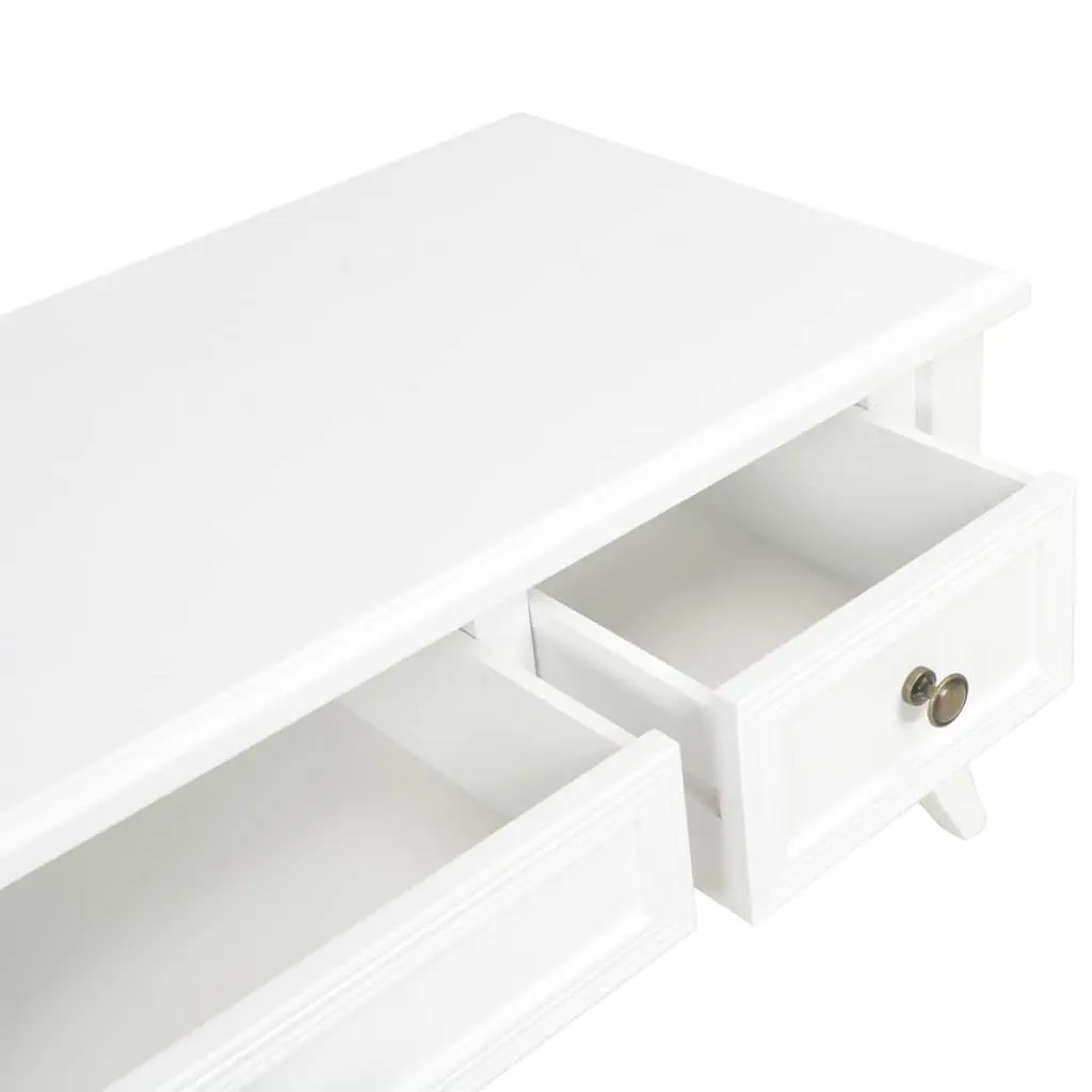 White TV Cabinet with 3 Drawers