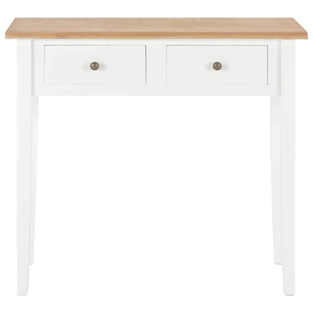 White Console Table with Drawers for Living Spaces