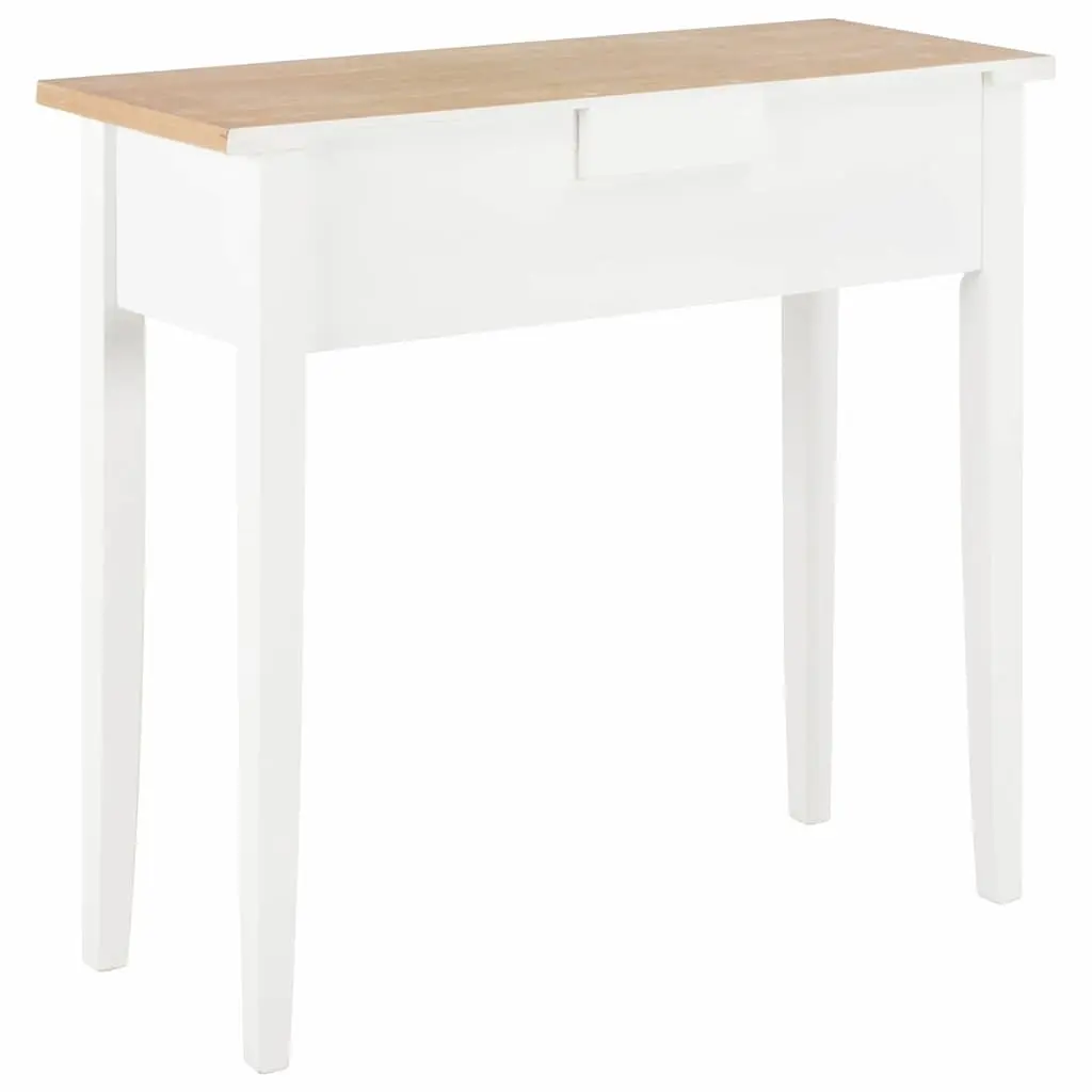 White Console Table with Drawers for Living Spaces