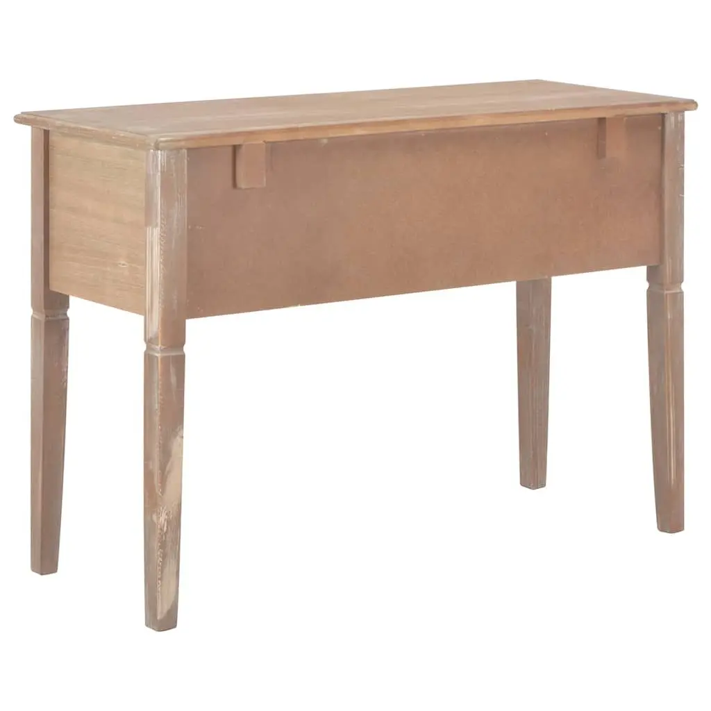 Writing Desk Brown Wood 109.5 x 45 x 77.5 cm MDF Pinewood