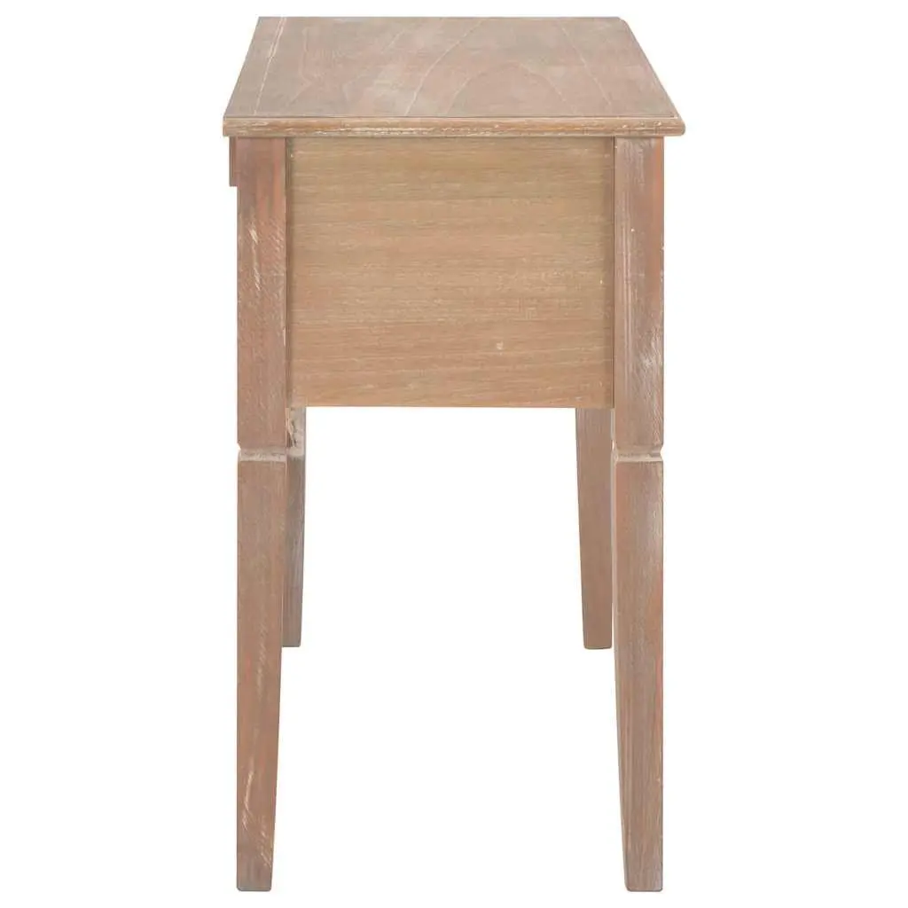 Writing Desk Brown Wood 109.5 x 45 x 77.5 cm MDF Pinewood