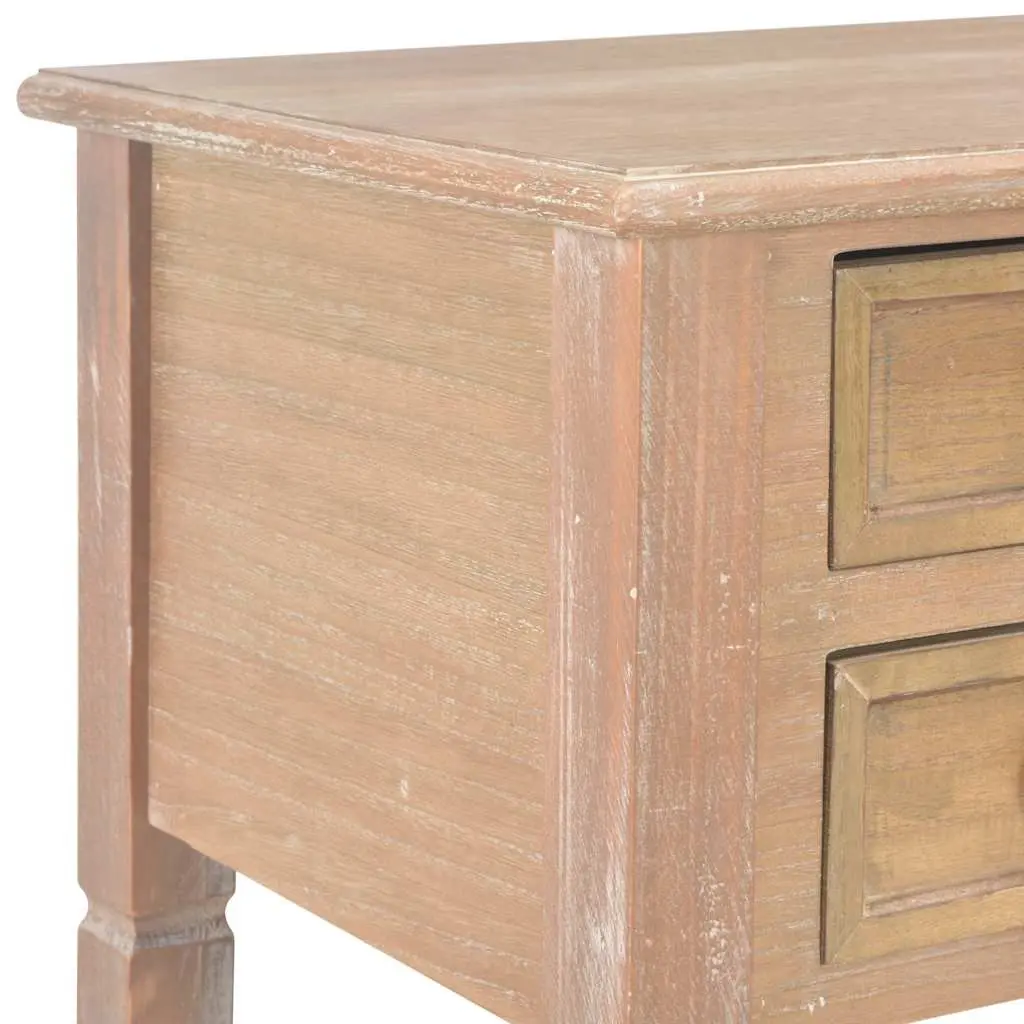 Writing Desk Brown Wood 109.5 x 45 x 77.5 cm MDF Pinewood