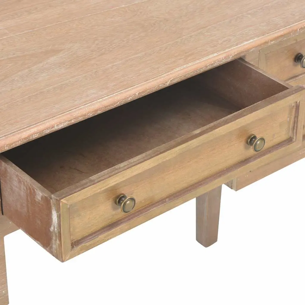 Writing Desk Brown Wood 109.5 x 45 x 77.5 cm MDF Pinewood