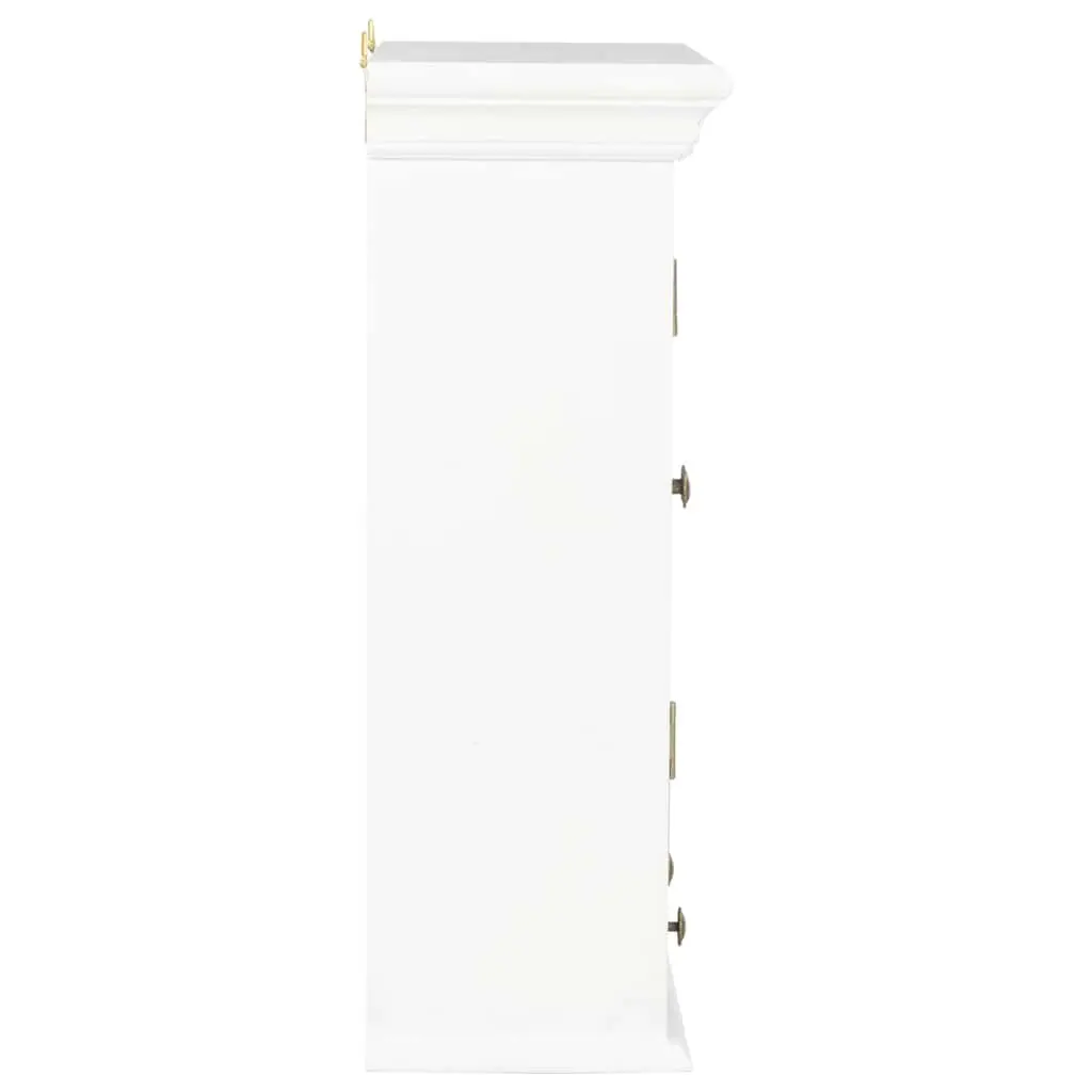 Wall Cabinet White 49x22x59cm Kitchen Bathroom Living Room Storage Cupboard