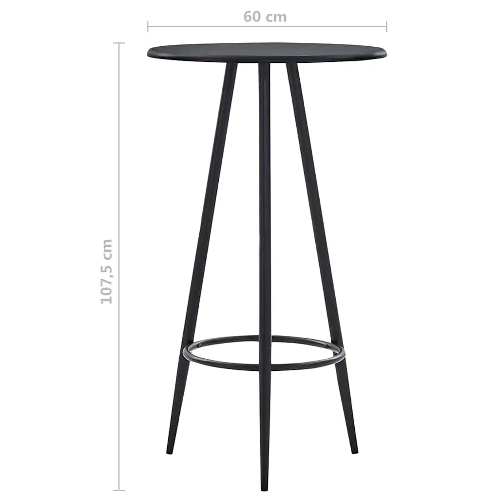 Black Bar Table for Dining and Bistro Settings