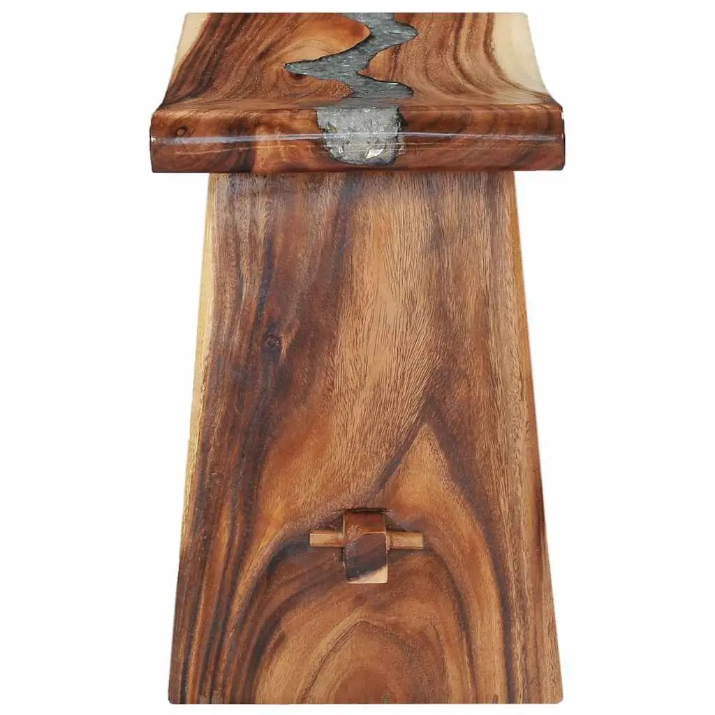 Multicolour Solid Wood and Polyresin Stool