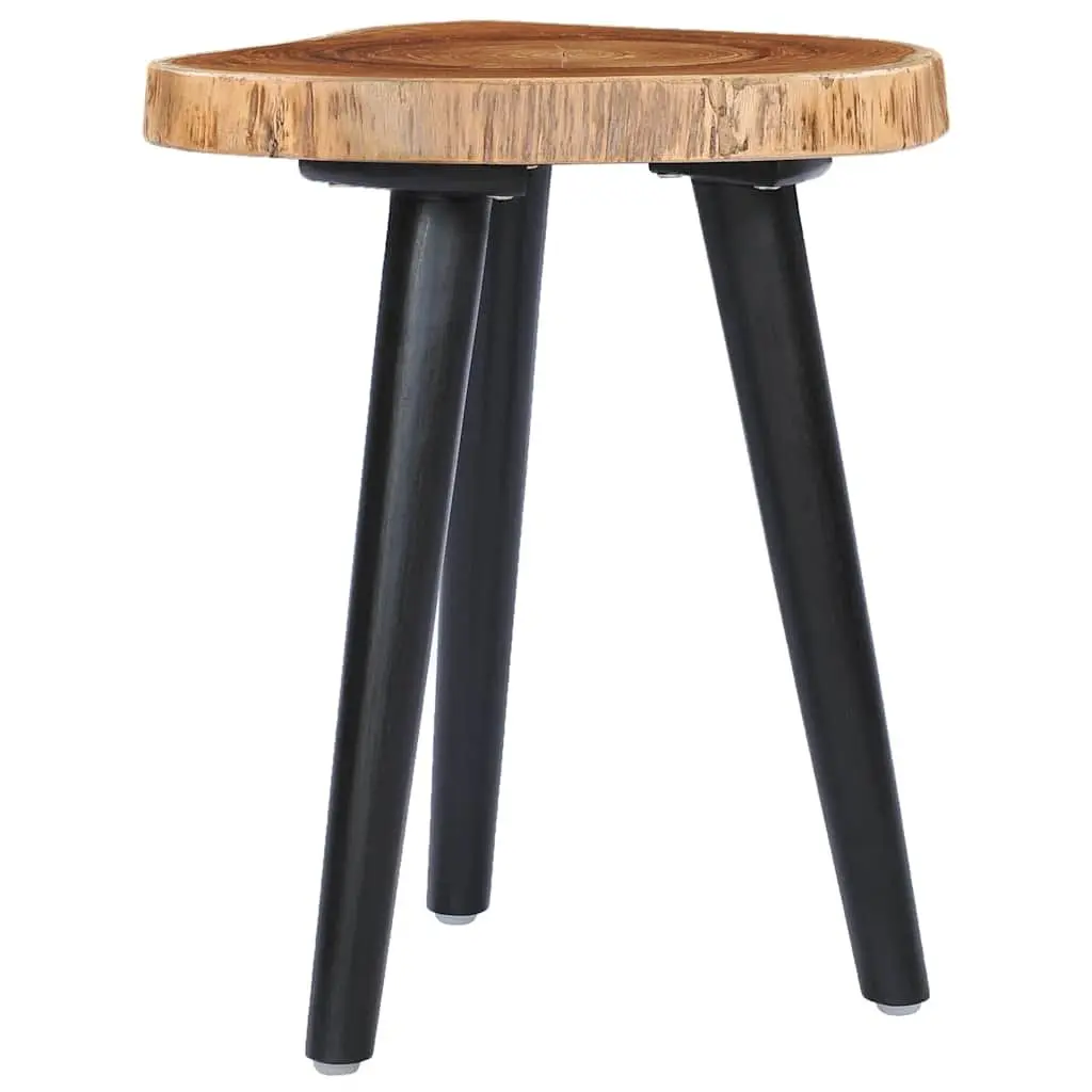 Round Coffee Table with Teak Root Top and Mango Wood Base