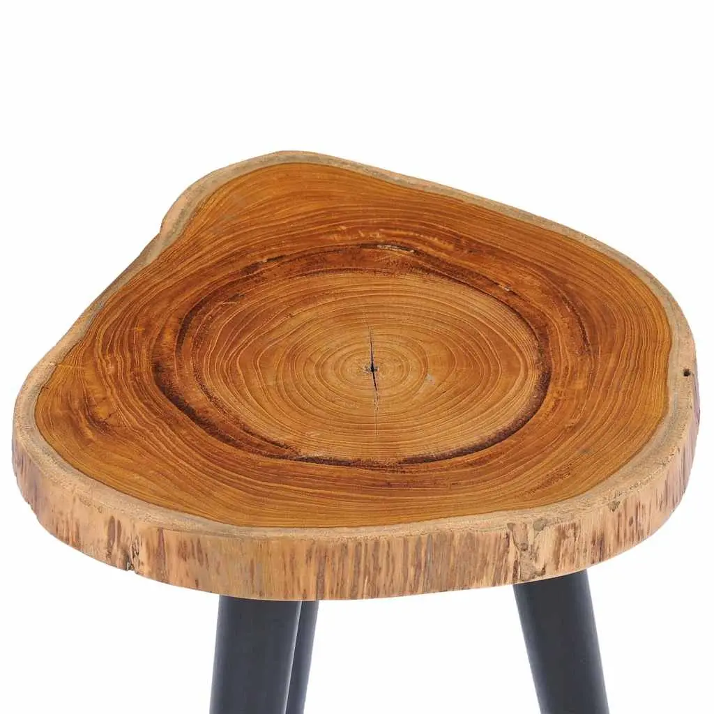 Round Coffee Table with Teak Root Top and Mango Wood Base