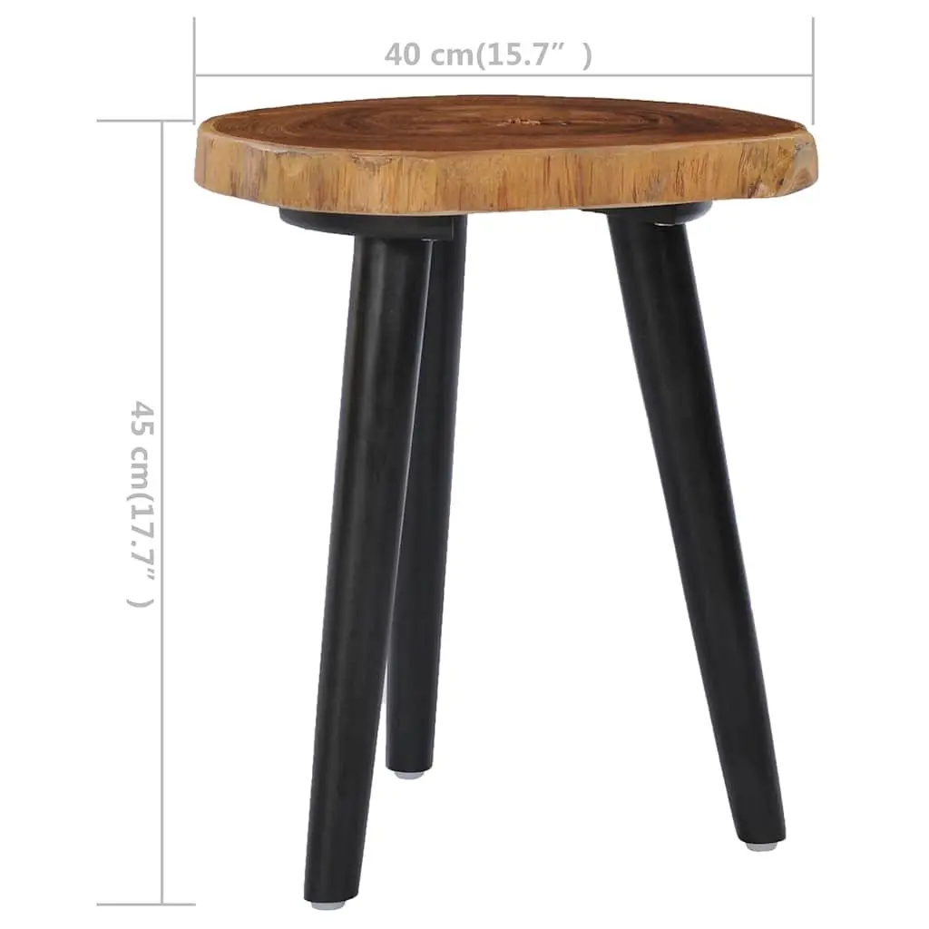 Round Coffee Table with Teak Root Top and Mango Wood Base