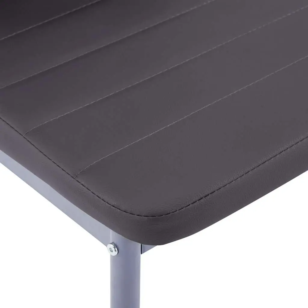 Grey Dining Table Set with Glass Top