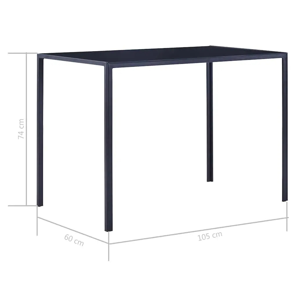 Grey Dining Table Set with Glass Top