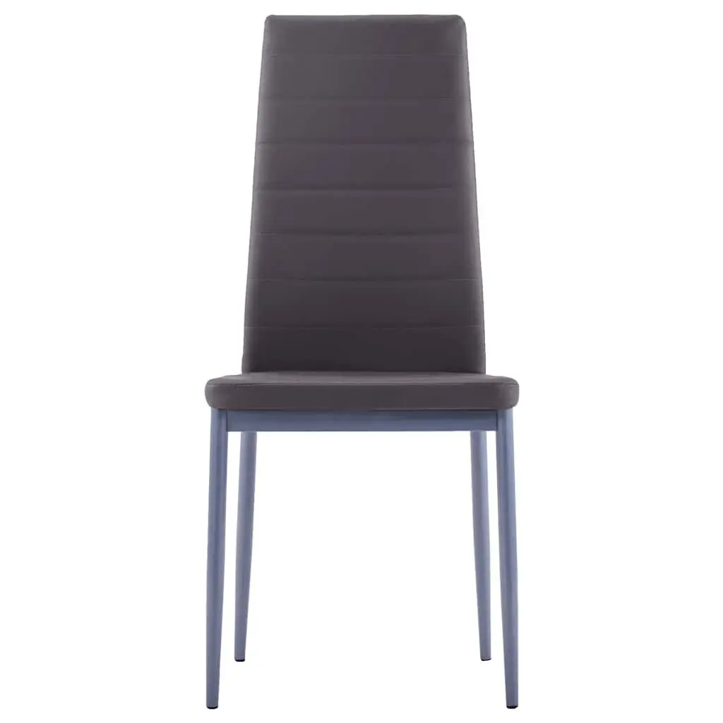 Grey Dining Table Set with Glass Top