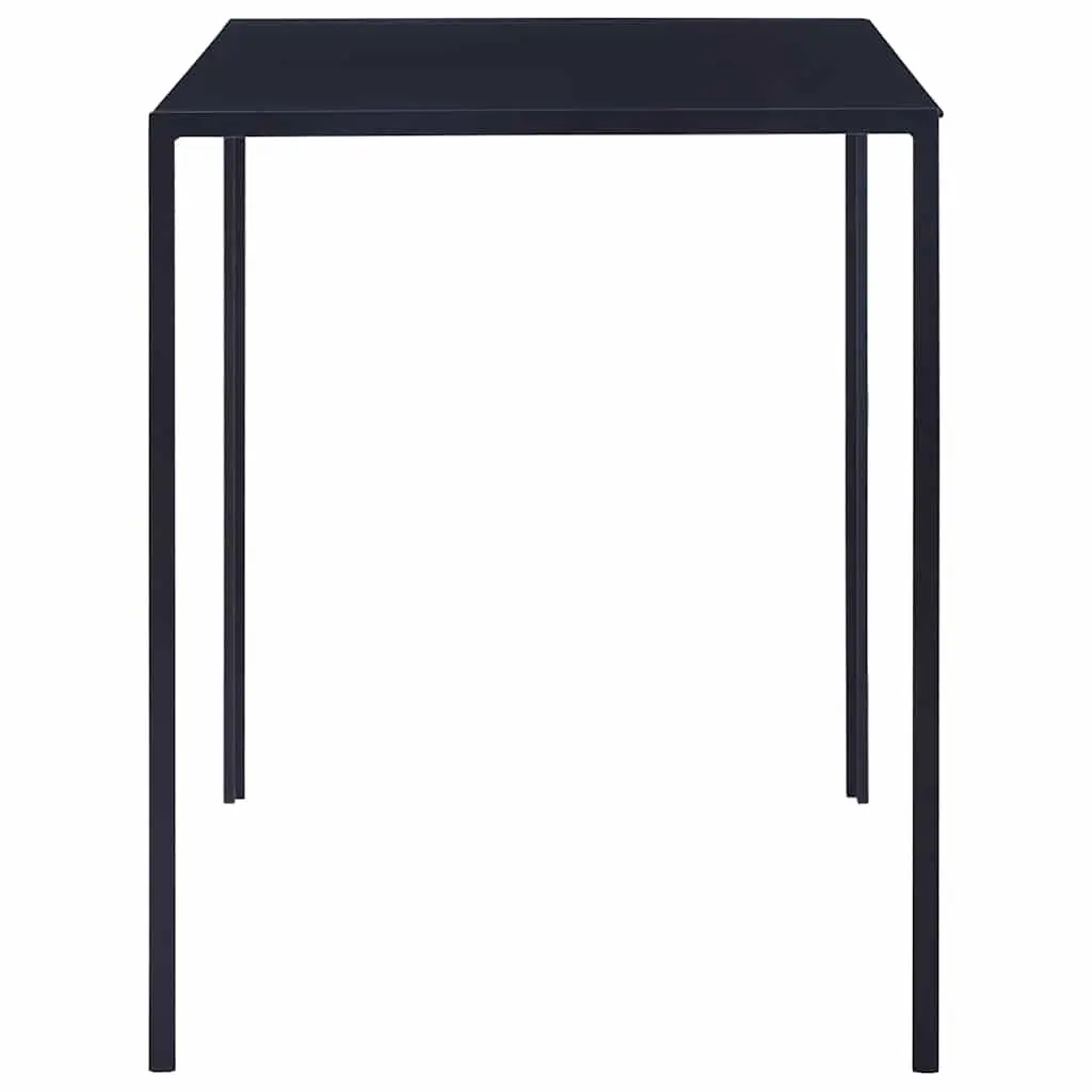 5-Piece Dining Set with Blue Glass Top
