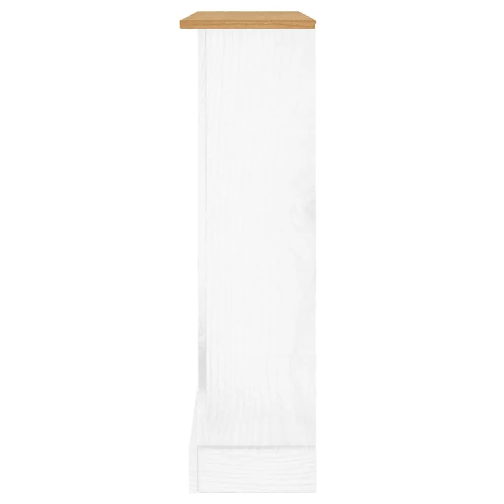 3-Tier Wooden Bookcase in White for Home Storage
