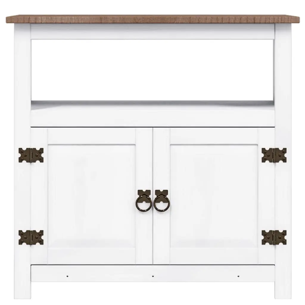 Mexican Style White TV Cabinet for Living Room