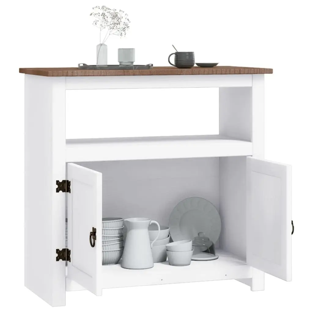Mexican Style White TV Cabinet for Living Room