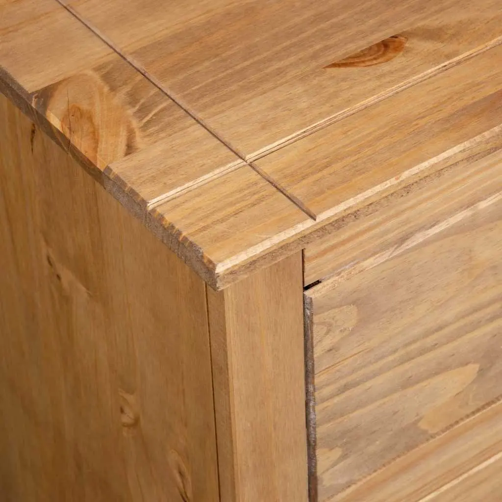 Sideboard 80x40x83 cm 4 Drawer Brown Wooden Cabinet Storage Furniture