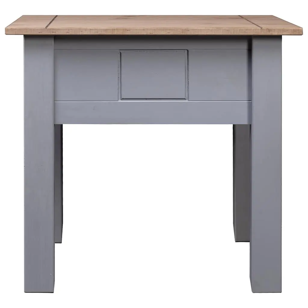 Bedside Table Rustic Grey 50.5x50.5x52.5 cm Solid Pinewood Furniture