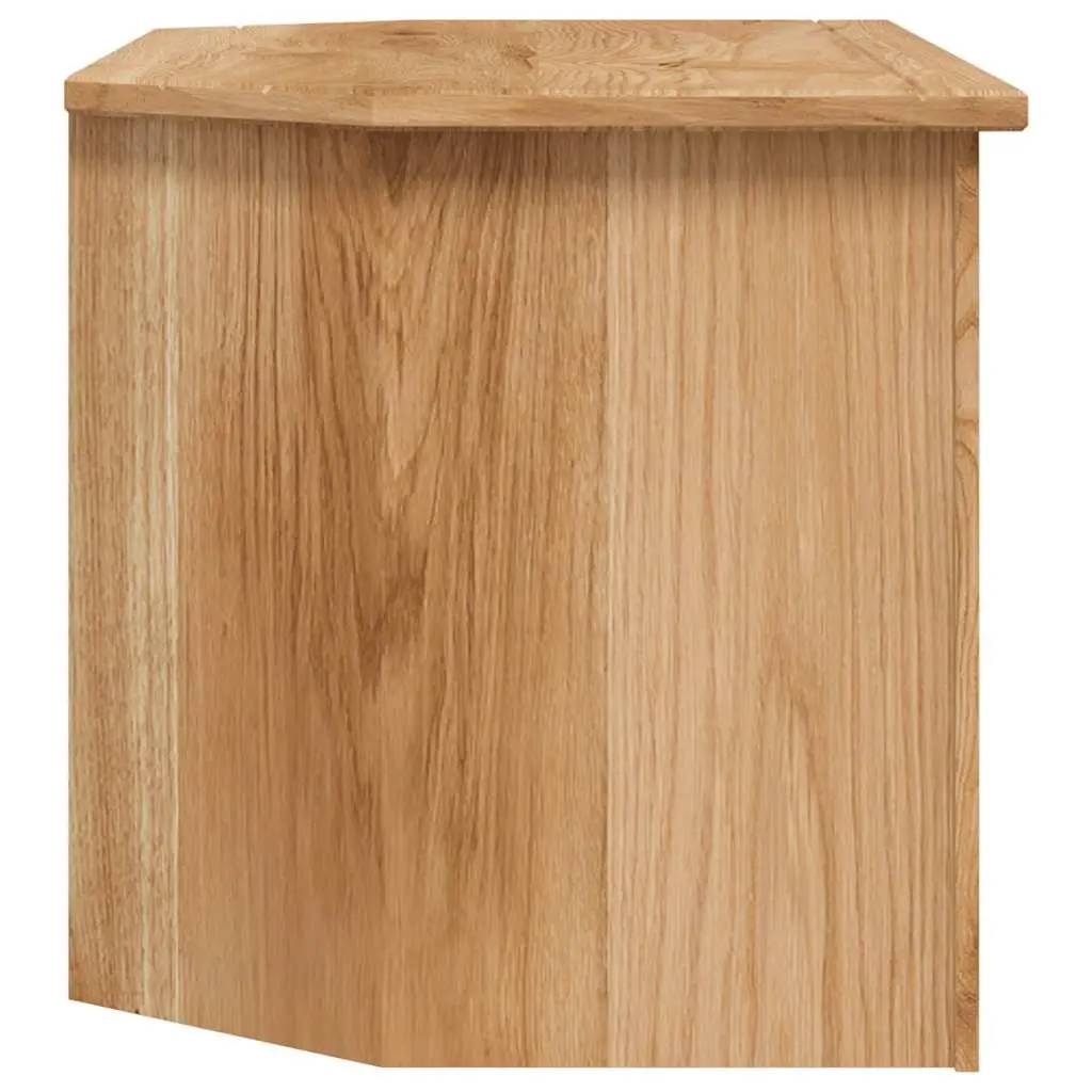 Corner TV Cabinet Brown 93x49x49cm Solid Pinewood Storage Unit with Drawers