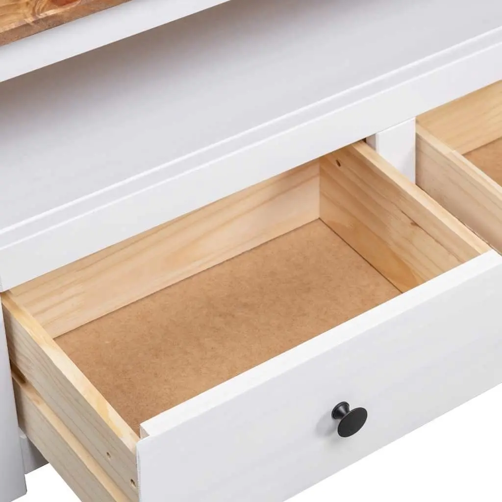 White Corner TV Cabinet for Living Room