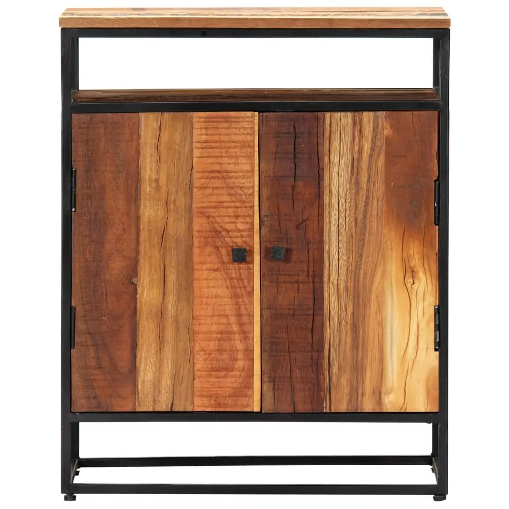 Side Cabinet Mid-Century Style 60x35x76cm Solid Reclaimed Wood Brown
