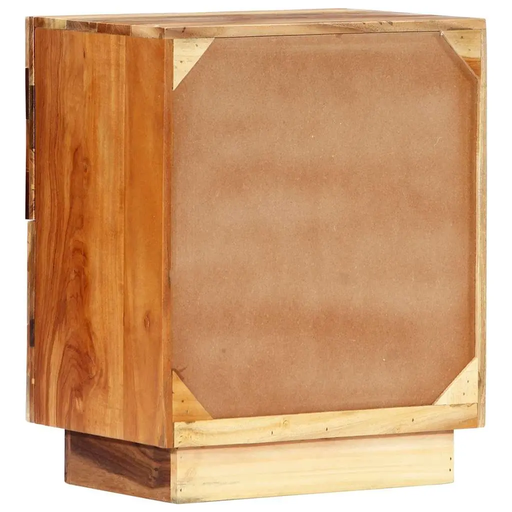 Bedside Cabinet Mid-Century 40x30x50 cm Reclaimed Wood Nightstand Brown
