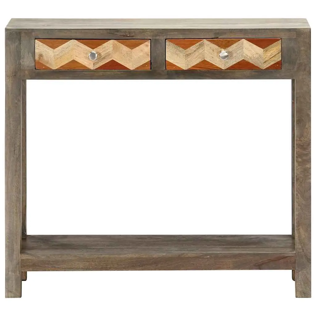 Grey Console Table with Storage 86x30x76cm