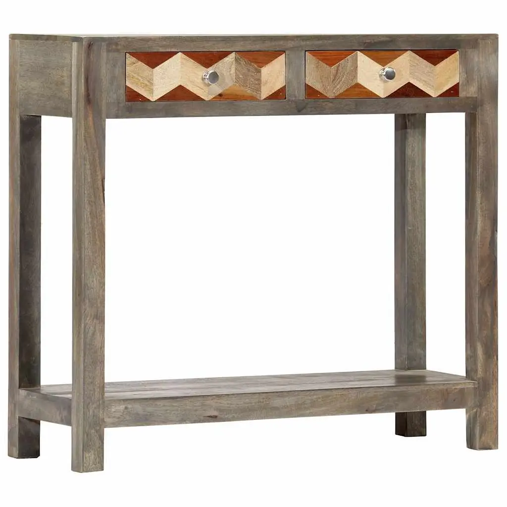 Grey Console Table with Storage 86x30x76cm