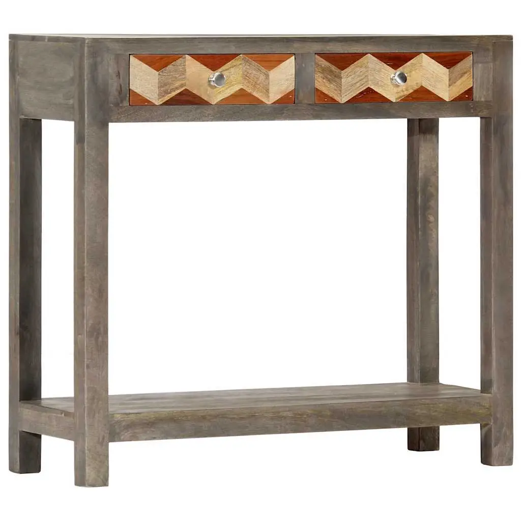Grey Console Table with Storage 86x30x76cm
