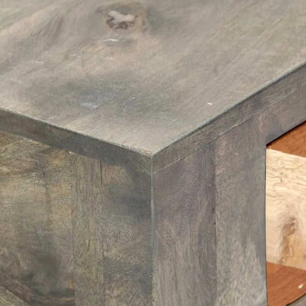 Grey Console Table with Storage 86x30x76cm