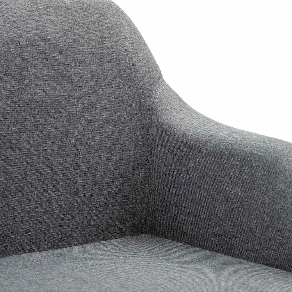 Grey Fabric Swivel Dining Chair for Home & Office